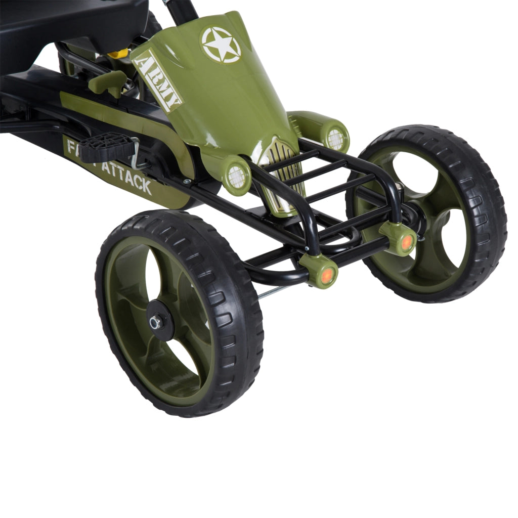 Go Kart Pedali per Bambini ¨C Minimal ¨C Verde Nero