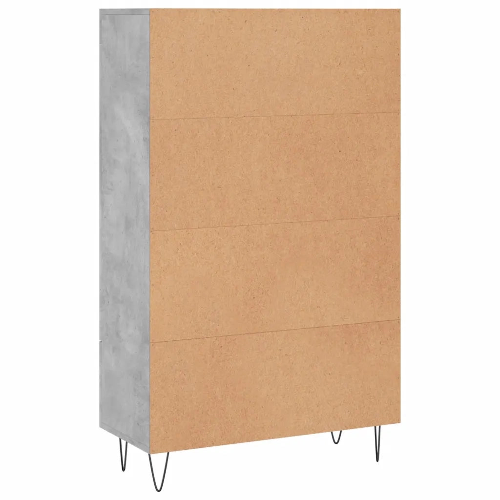 Credenza Grigio Cemento 69,5x31x115 cm in Legno Multistrato 830320