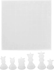 Set di scacchi in silicone per DIY con resina epossidica.