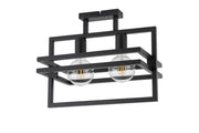 Plafoniera loft nera Merci 2, 2xE27 Sigma Lighting
