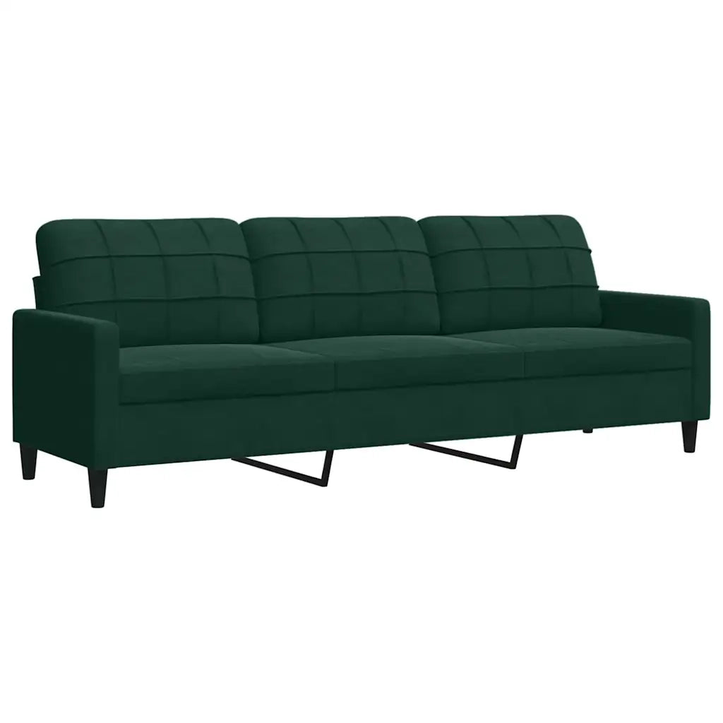 Set di Divani 2 pz con Cuscini Verde scuro in Velluto 3278473