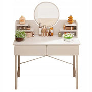 Tavolo da trucco, bianco, 80x40x125,5 cm