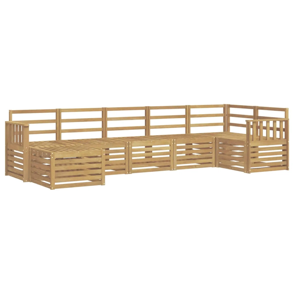Set di divani da esterno 7 pcs Bianco 3392184
