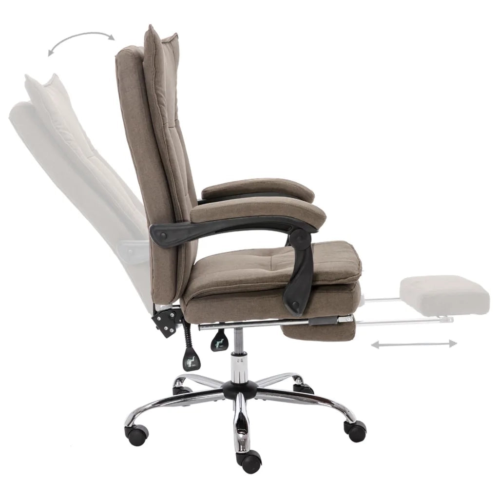 Sedia da Ufficio Grigio Talpa in Tessuto 20367