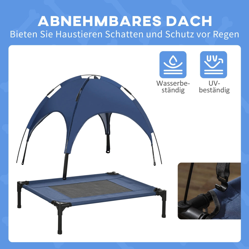 Cuccia per Cani con Baldacchino ¨C zephmum ¨C Blu