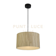 Lampada a sospensione Meadow 1Lt convertibile in paralume Flush, Natural Grass
