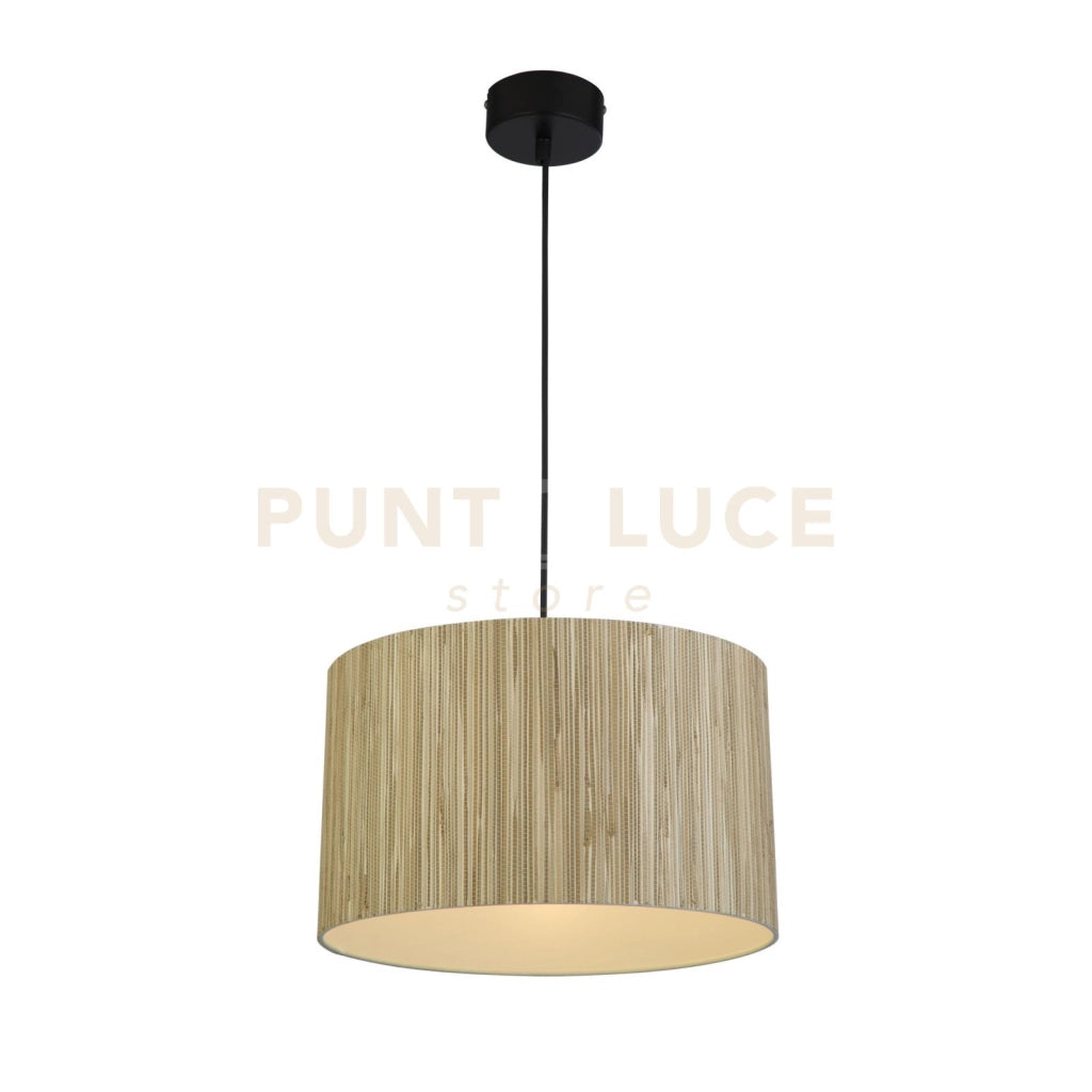 Lampada a sospensione Meadow 1Lt convertibile in paralume Flush, Natural Grass