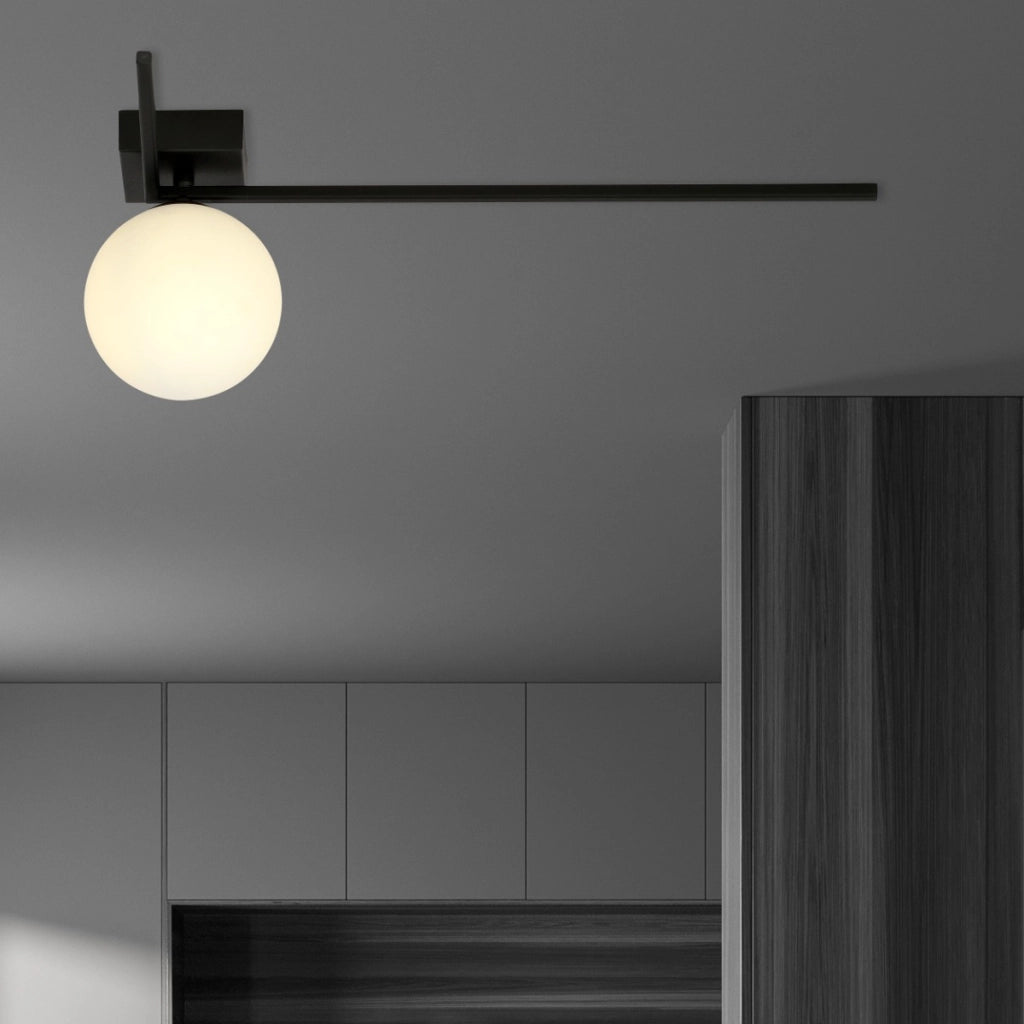 Emibig Imago lampada soffitto/parete 1xE14 nero opale