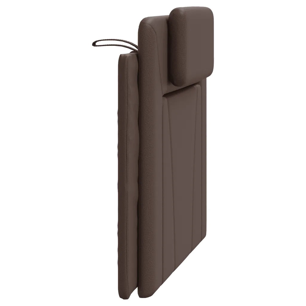 Cuscino Testiera Viana Marrone 100 cm in Similpelle 374776