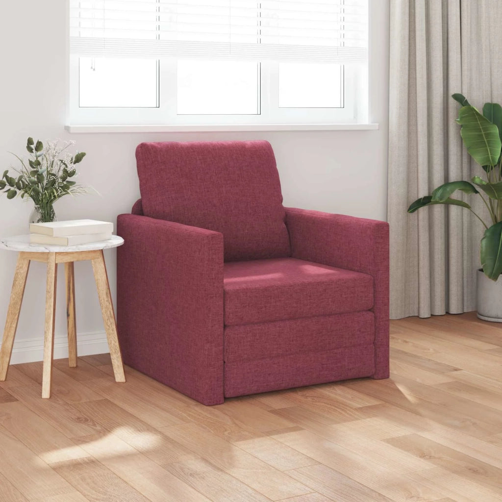 Divano letto Rosso Vino 74 x 77 x 81 cm Tessuto 4106624