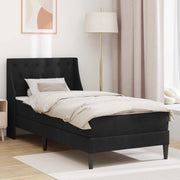 Struttura letto con materasso Nero 80 x 200 cm Velluto 3414763