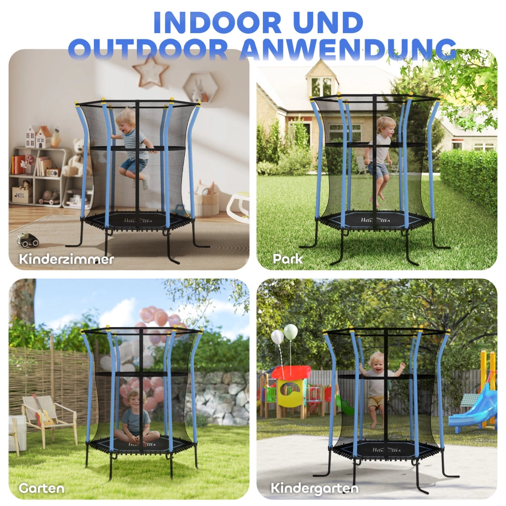 Trampolino per bambini ¨C zephmum ¨C nero e blu