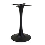 Base Tavolo Acciaio Harvin Nero Tondo Cm ø45h73,5