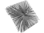 SCOVOLO QUADRO IN ACCIAIO PIATTO- - cm.40x40 - 1 pezzi