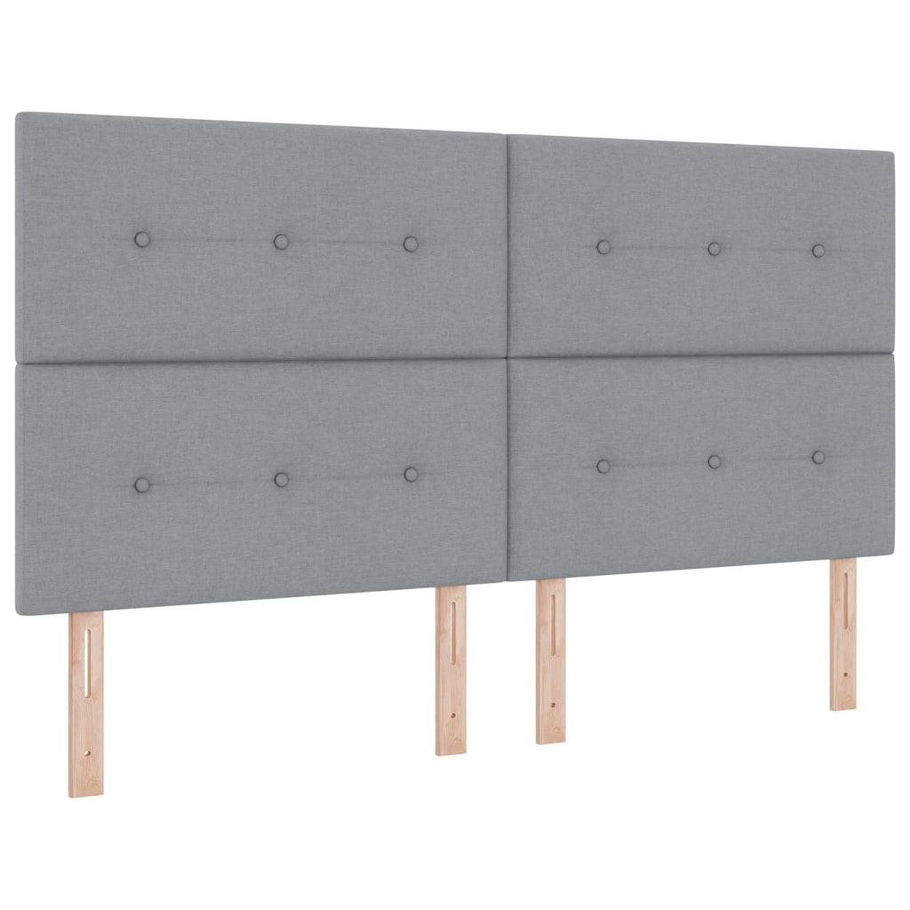 Letto Ottomano con Materasso e LED Grigio Chiaro 180 x 200 cm 3458437