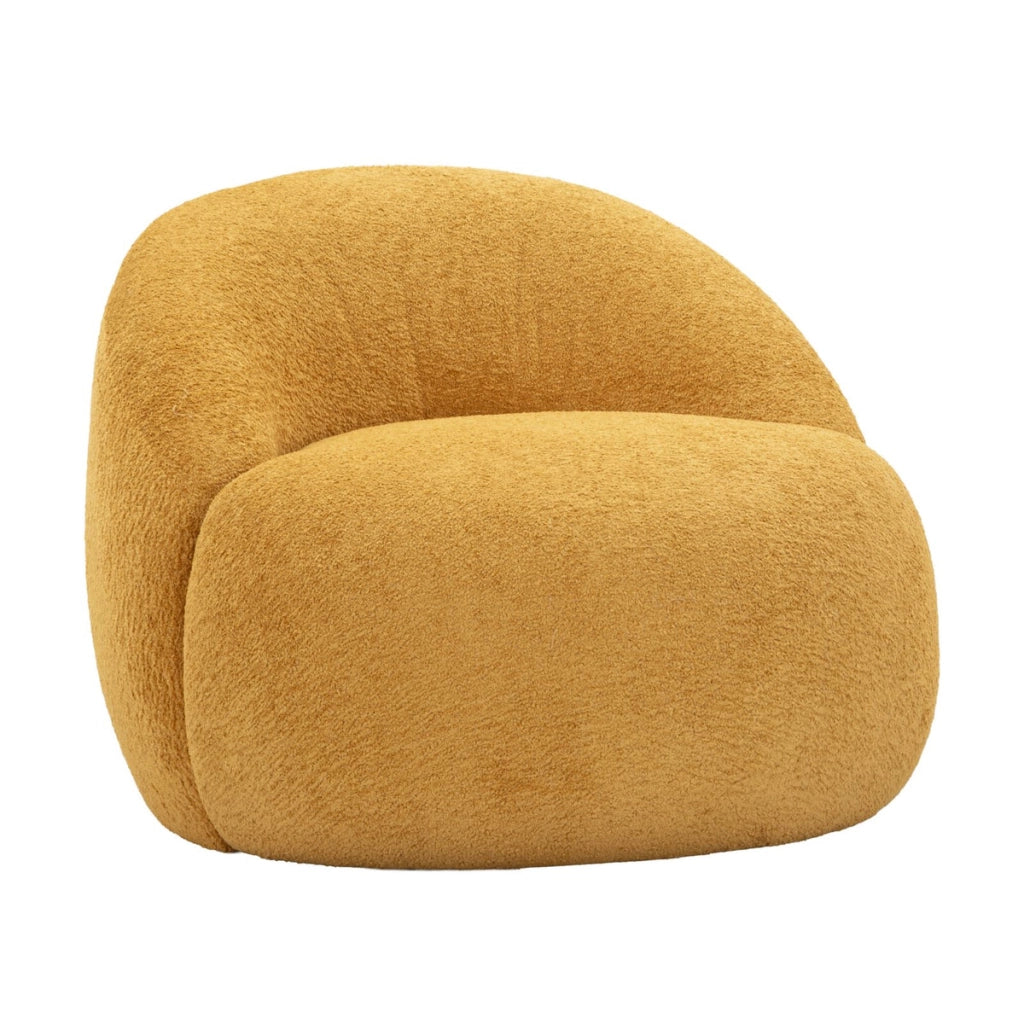 Poltrona VKH1063, Giallo, Spugna, 81x78x64 cm