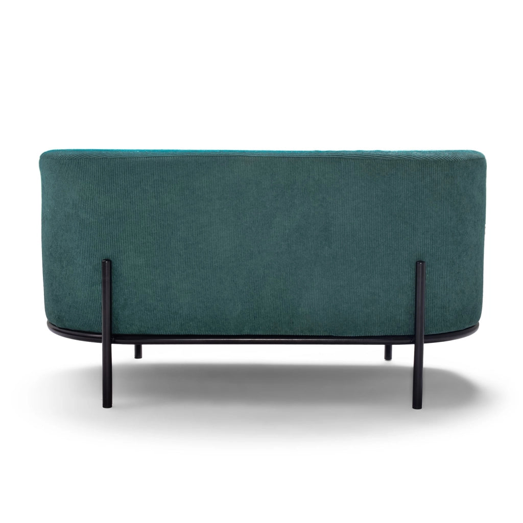 LIPSIA VELVET - Pouf ovale in velluto a coste
