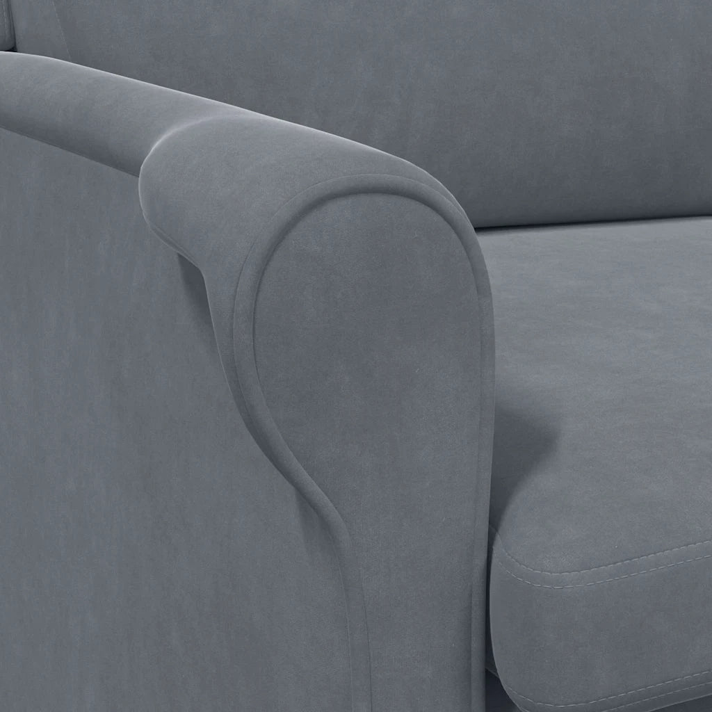 Poltrona | Sedia Relax Grigio scuro Velluto