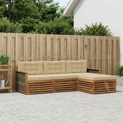 Set di divani da esterno Naturale e Beige 249,5 x 162,5 x 73 cm 3383201