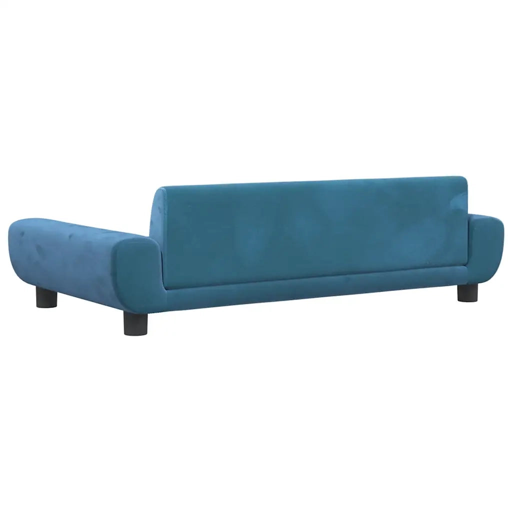 Lettino per Cani Blu 100x54x33 cm in Velluto 171981