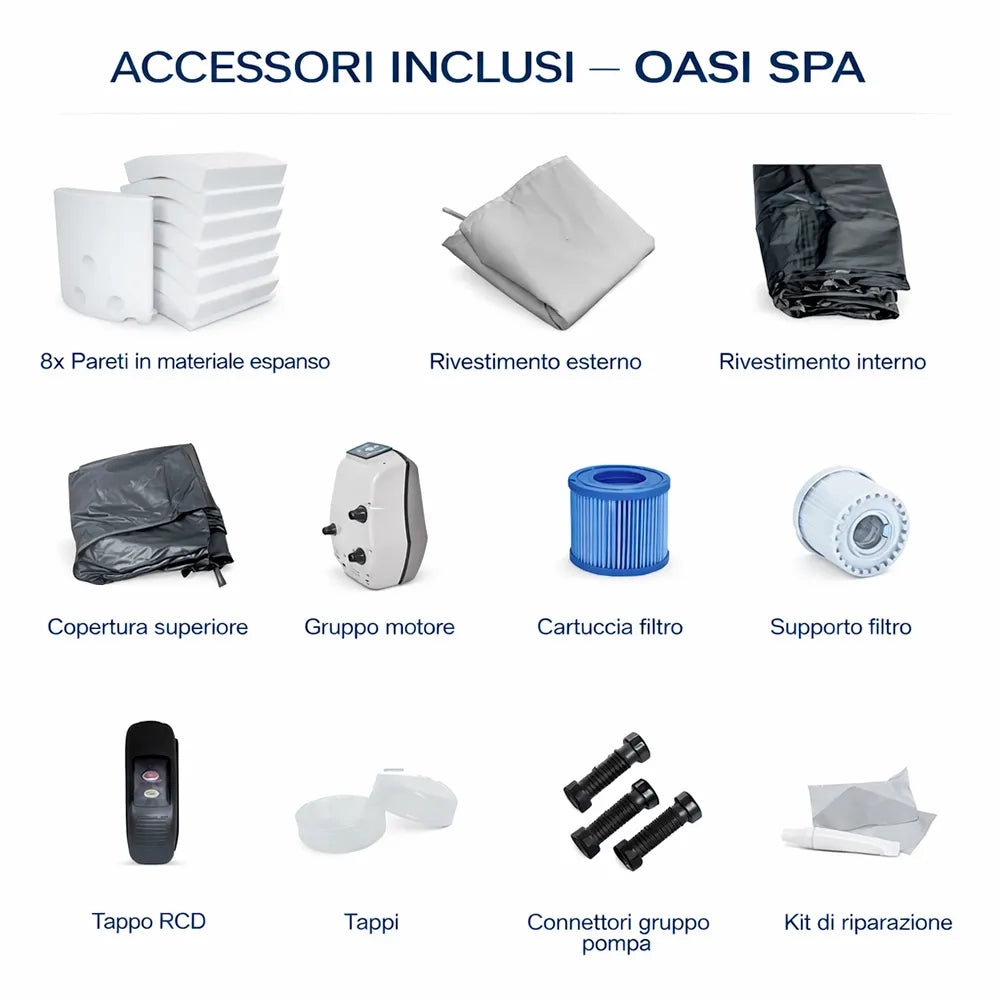Piscina Idromassaggio OASI + Set Mobili