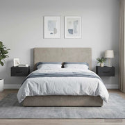 Mobiletto da notte a muro 2 pcs Nero 34,5 x 33 x 20 cm 898598