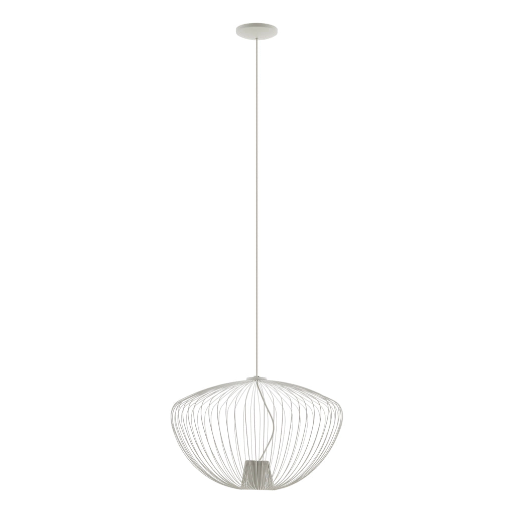 Lampada a sospensione industriale grigia Pumpkin M Nowodvorski