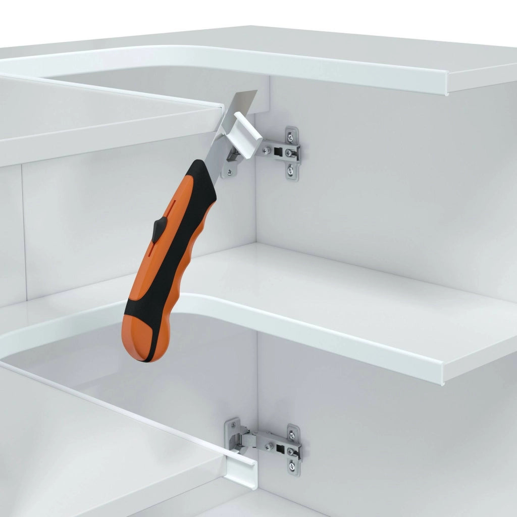 Gaiola, set Mobili Bagno Specchio Incluso, Bianco Lucido