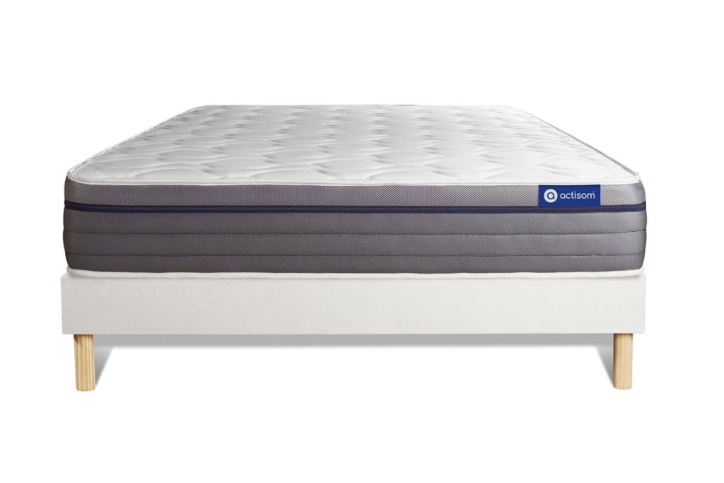 Kit rete e materasso Actilatex zen 130x220cm - Spessore : 26cm - Lattice e memory foam - Bilanciato -