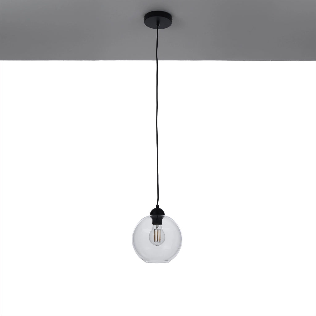 Lampadario in vetro trasparente cm. Ø20