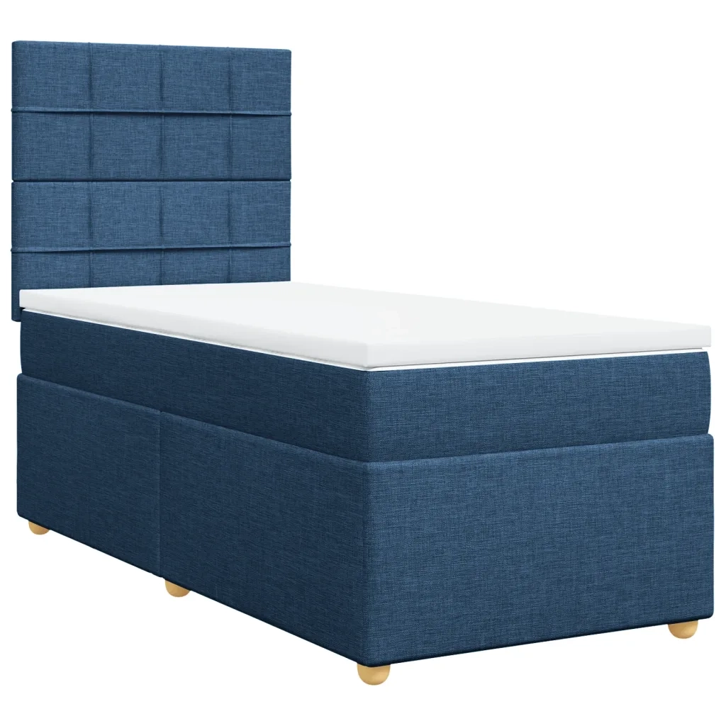 Giroletto a Molle con Materasso Blu 80x200 cm inTessuto 3293413