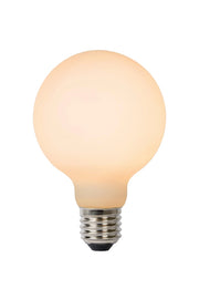 Lampadina LED opalina sferica E27 8W 2700K Lucide