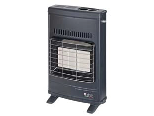 STUFA INFRAROSSI  A GAS METANO VENTILATA 4200W GRIGIA  misure cm.42,5x15x64h. peso kg.7,6  ECO42T    SICAR