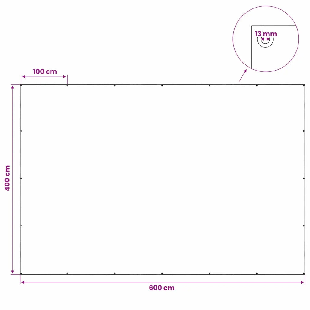 Telo con Occhielli Blu 4 x 6 m 260 gsm PE 42039518
