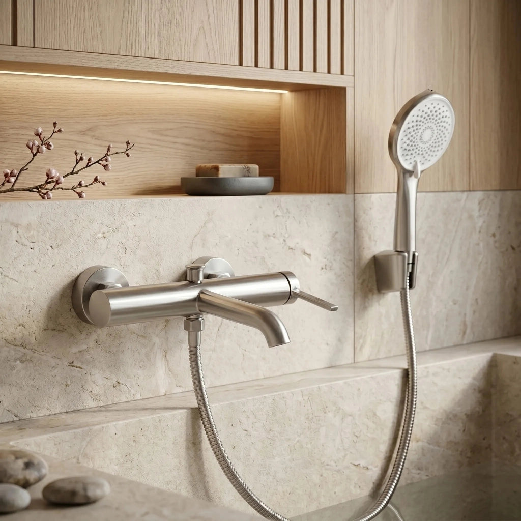 Rubinetto Da Vasca Rea Rivo Brush Nickel