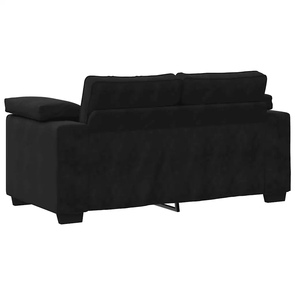 Divano Divanetto-Sofa Nero 120 cm in Velluto 768657