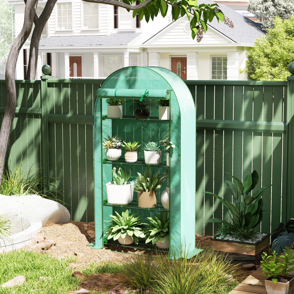 Serra da Giardino con 4 Ripiani ¨C Minimal ¨C 105x45x160 cm Verde