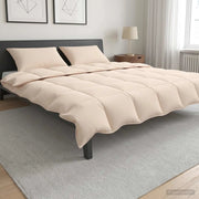 Set di Piumoni 2 pz 260 x 240 cm Tutte le stagioni Beige 3431725