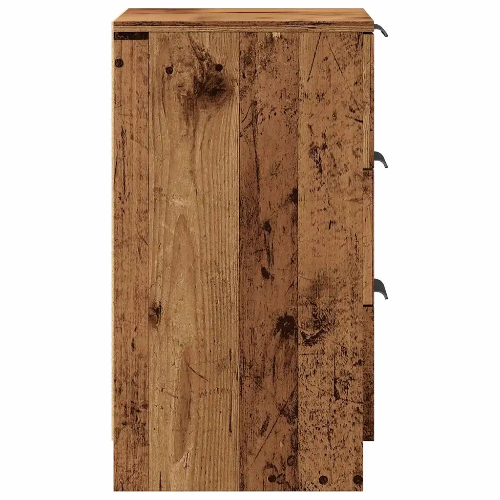 Comodino Legno Vecchio 40x36x65 cm in Legno Multistrato 856932