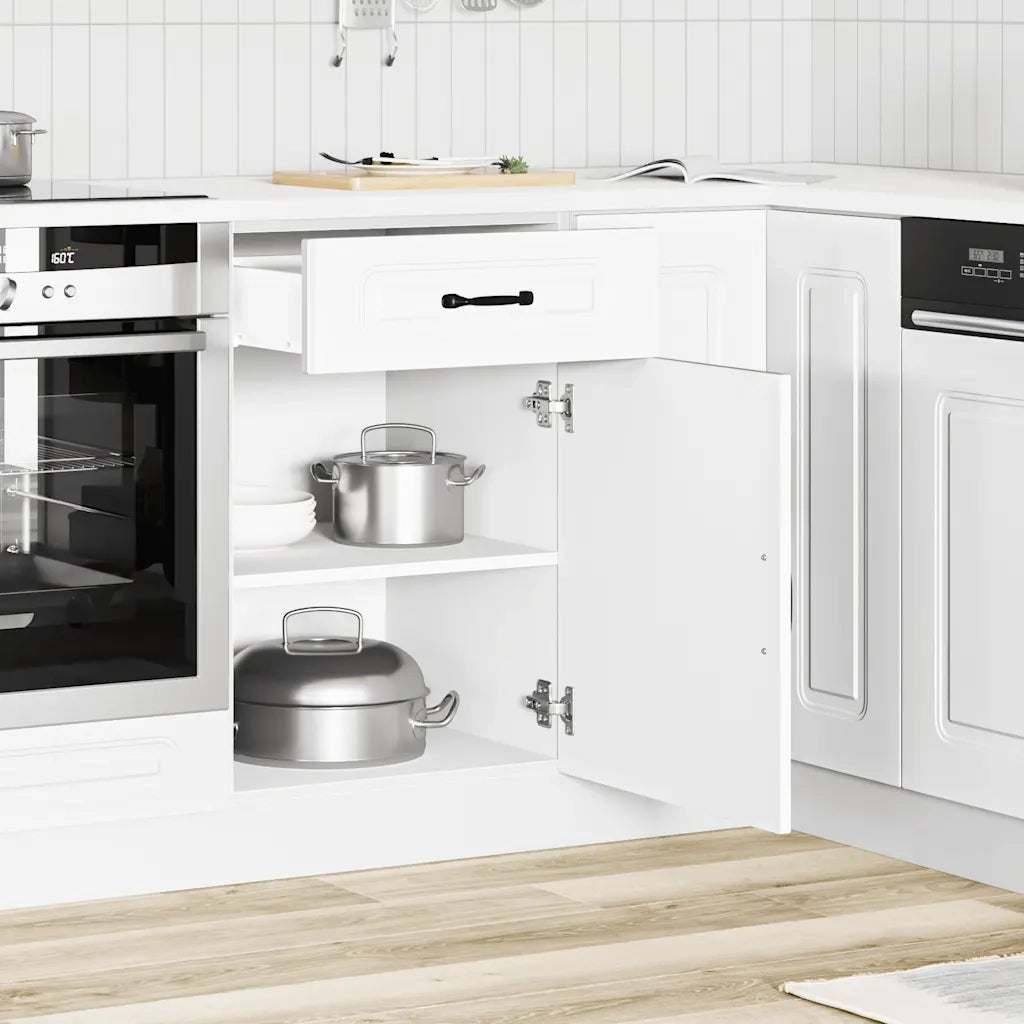 Base da Cucina Kalmar Bianco in Legno Multistrato 853477