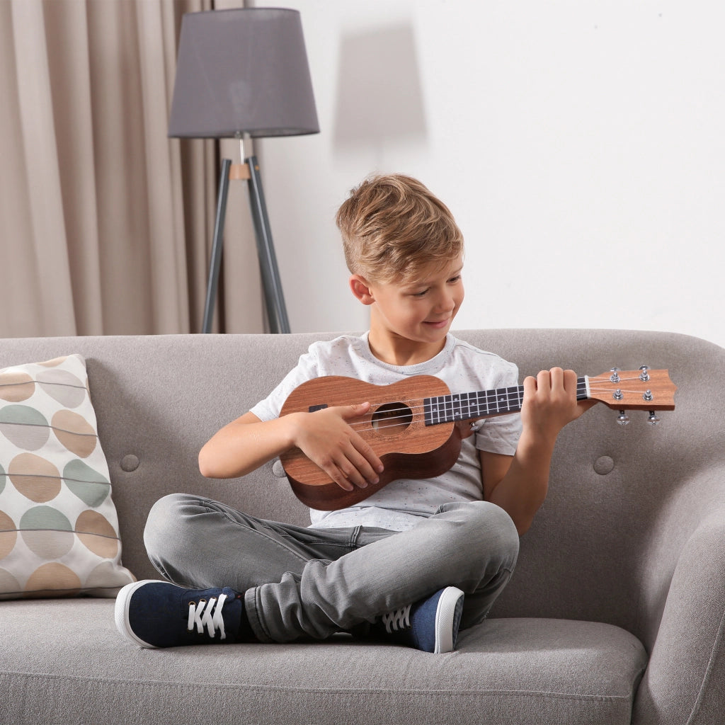 Ukulele Soprano per Principianti ¨C Minimal ¨C 53x17,5x6,2cm Legno