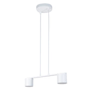 Lampada sospensione bianca moderna 2xGX53 Mila Sigma