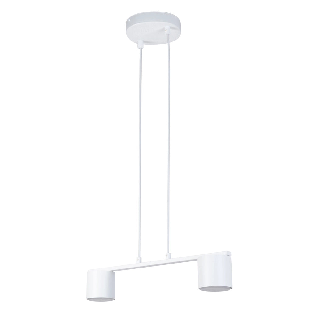 Lampada sospensione bianca moderna 2xGX53 Mila Sigma