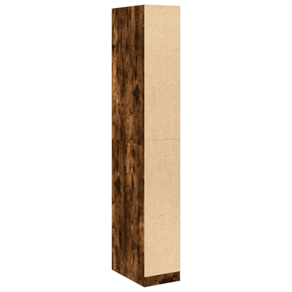 Armadio Rovere Fumo 30x50x200 cm in Legno Multistrato 3307778