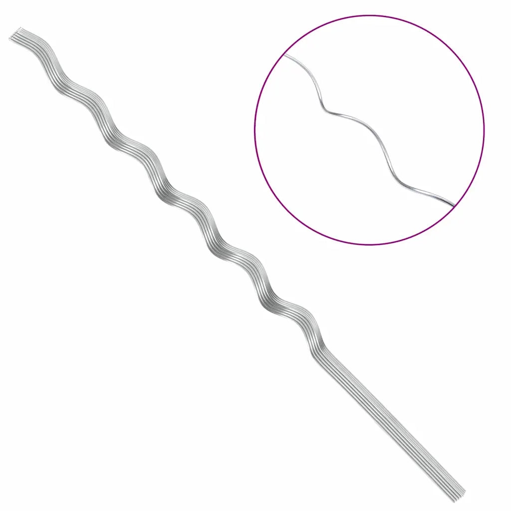 Supporto per piante 20 pcs Argento 150 x 0,6 x 0,6 cm Acciaio 4107050