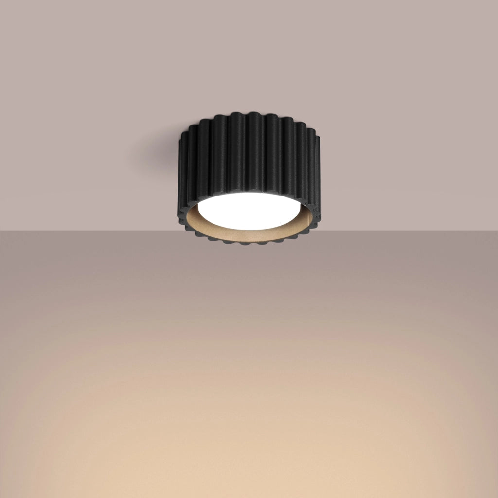 Lampada da soffitto AURA 1 nero Gx53