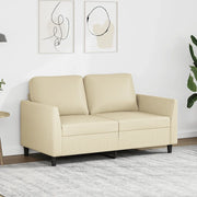 Divano a 2 Posti-Sofa 2 Posti Crema 120 cm in Similpelle 218555