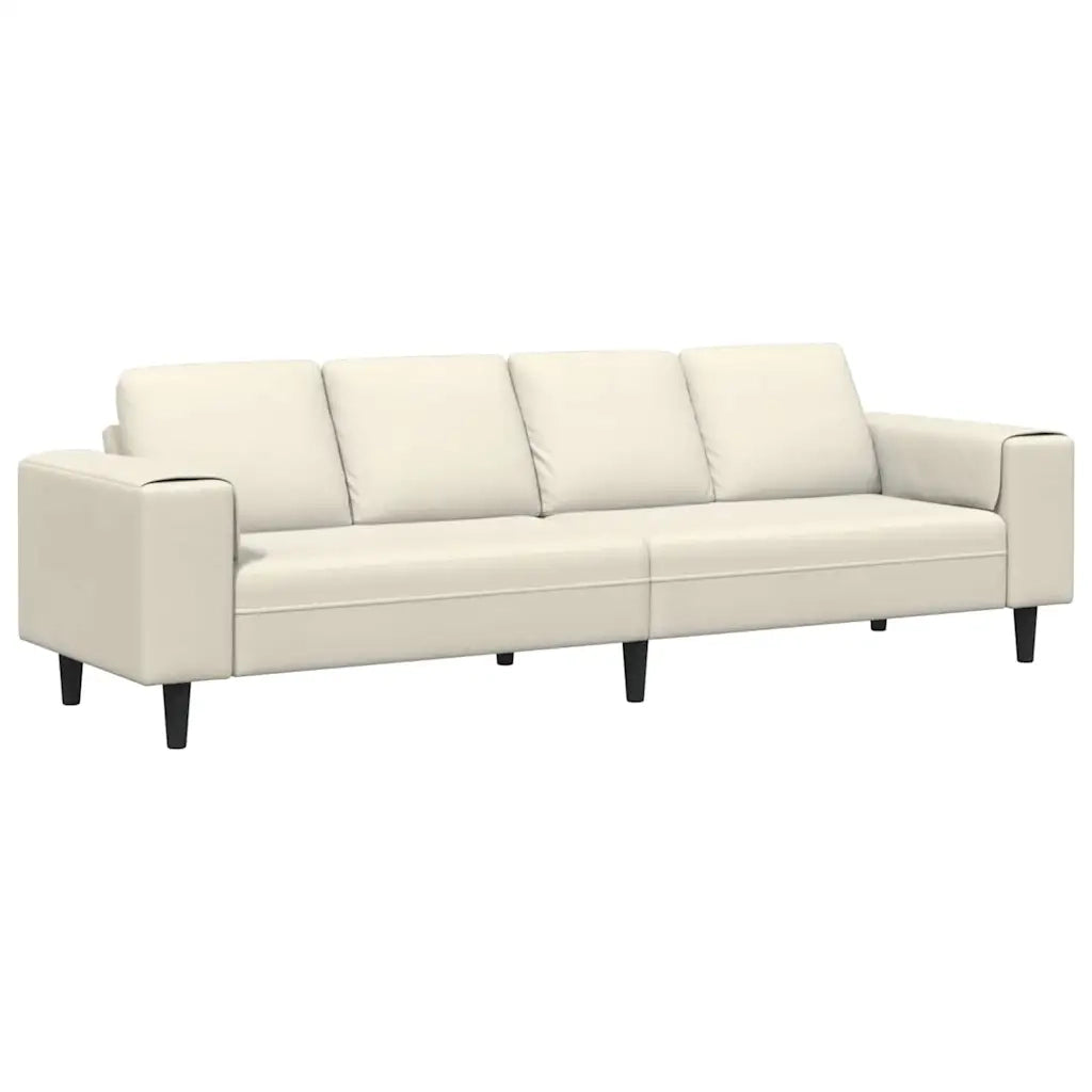 Divano per Soggiorno Crema 250 x 77 x 76 cm 3335098