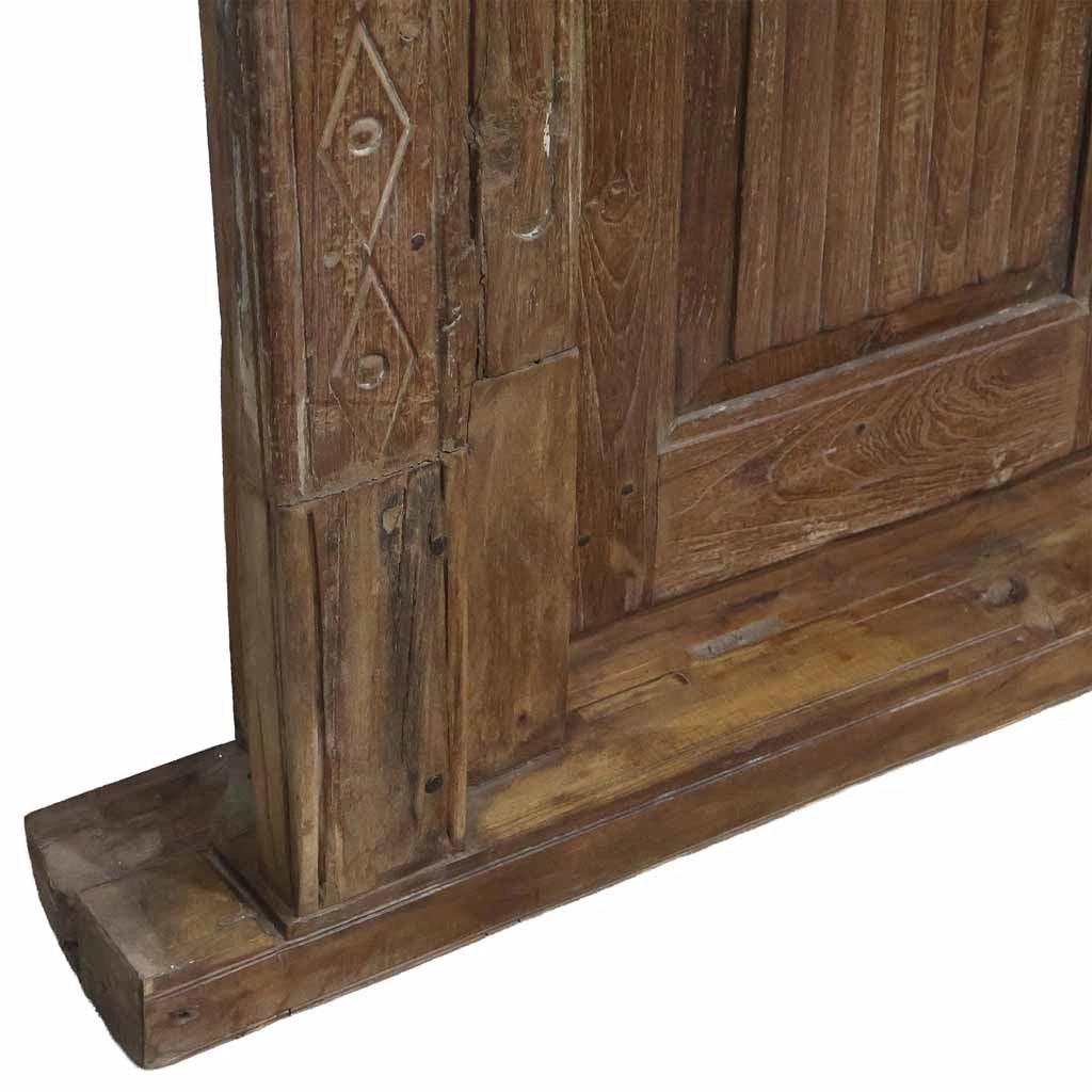 Porta in legno marrone 152x19x218h cm