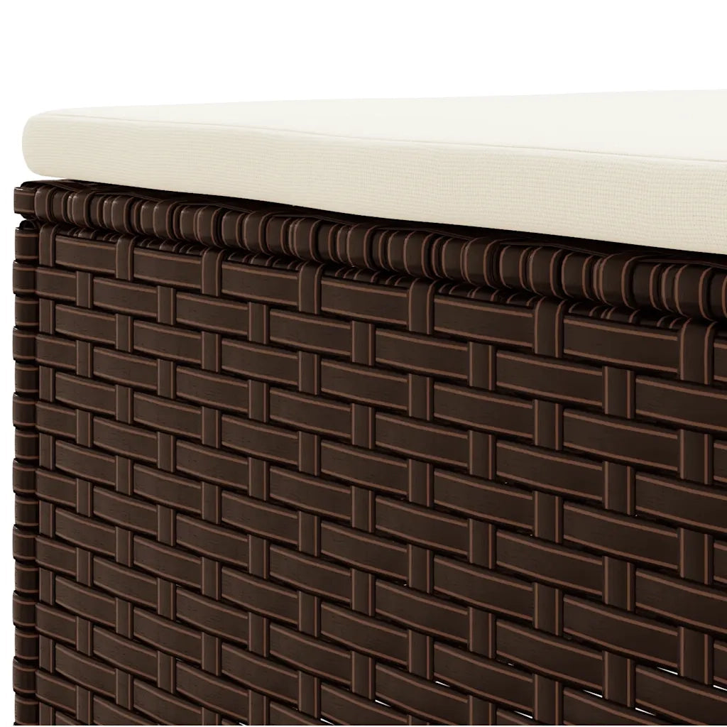 Set Mobili da Giardino 6pz con Cuscini in Polyrattan Marrone 3308065